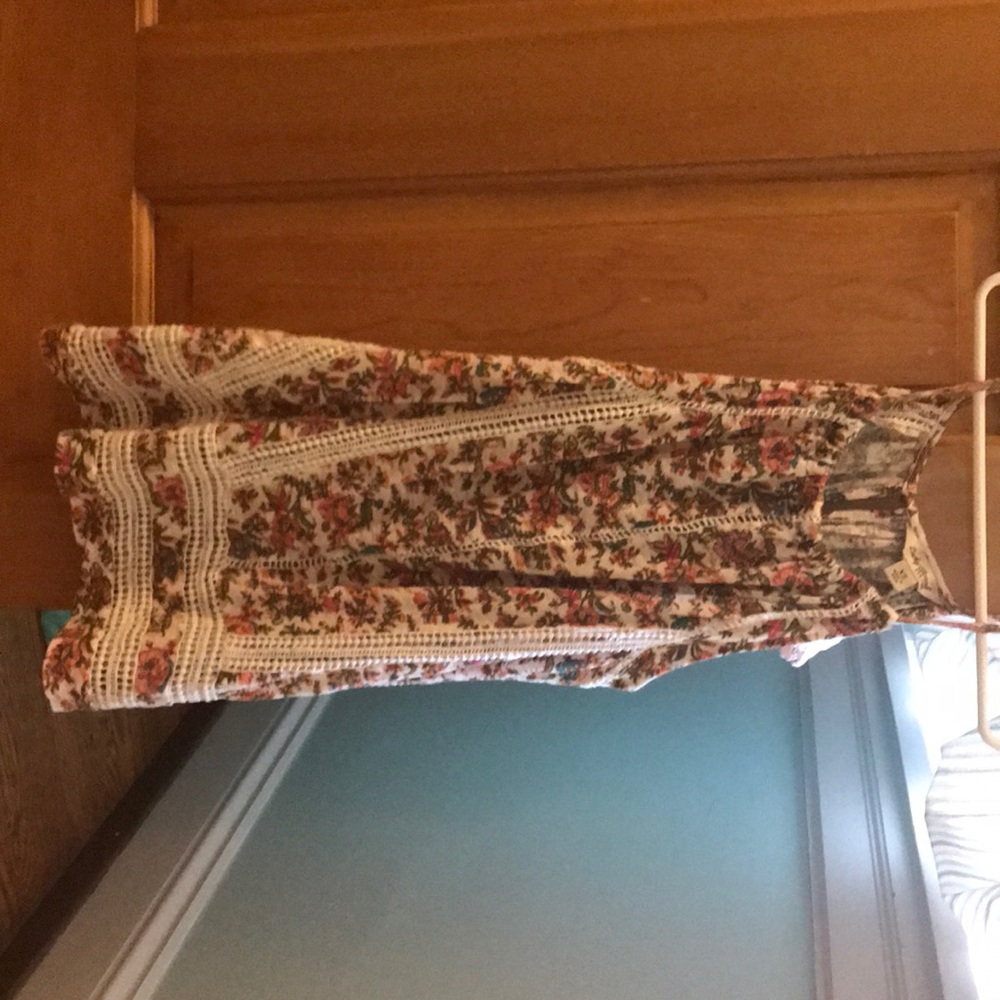 Lucky Brand Floral Halter Top Size xs